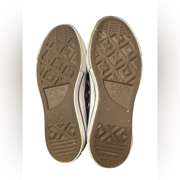 Converse All Star Sparkling Pink platform Sneakers - Picture 3 of 5